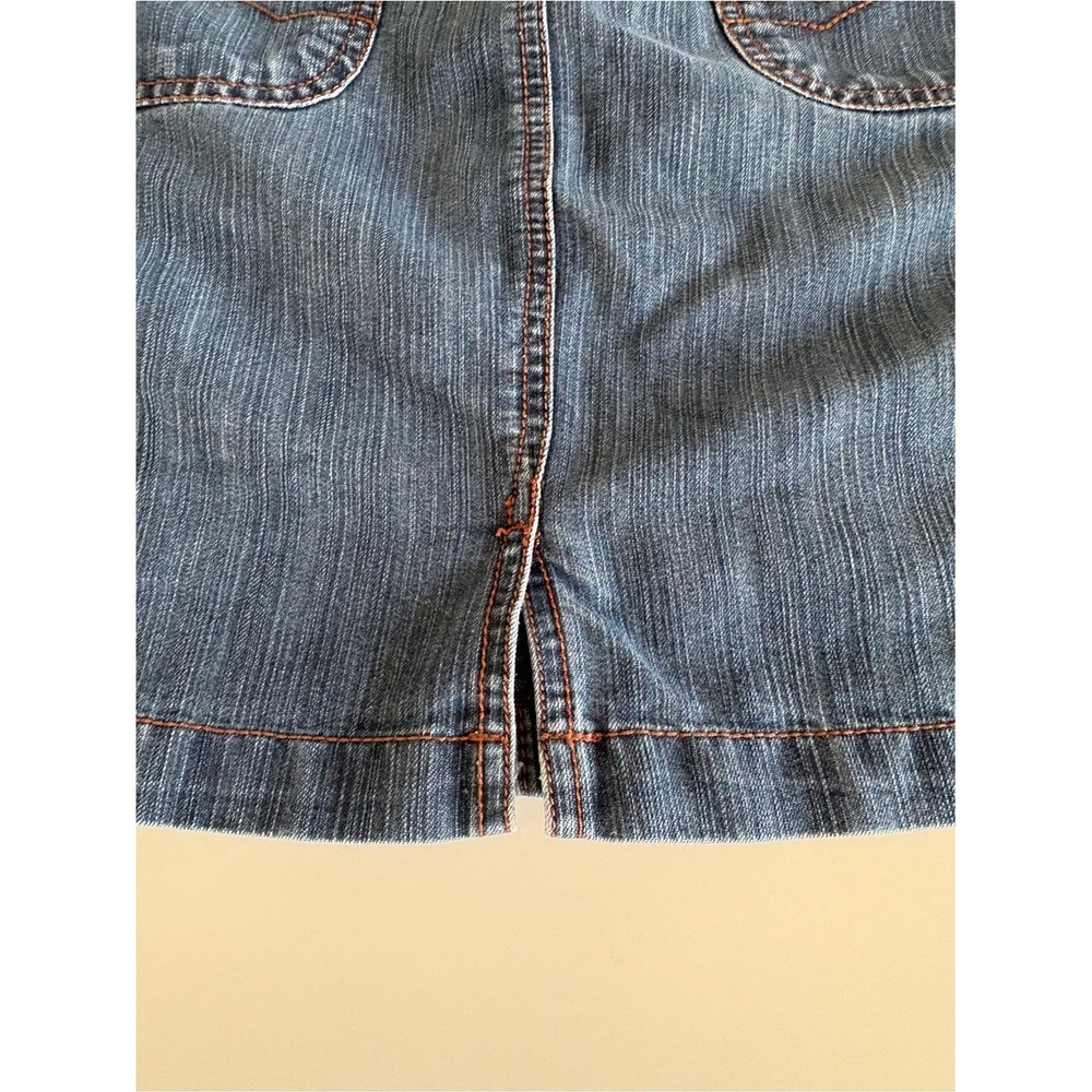 CLEARANCE! Faded Glory Blue Denim Mini Skirt with Elastic Waistband - Picture 7 of 10